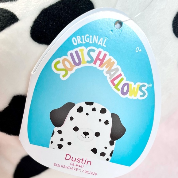 Dustin Squishmallow Dalmatian Dog 7” Squish - Picture 2 of 5